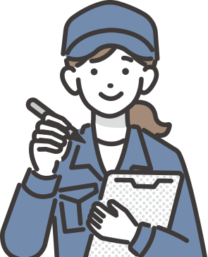 女性の社員のイラスト