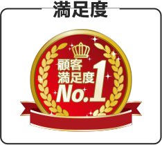 満足度 顧客満足度No.1